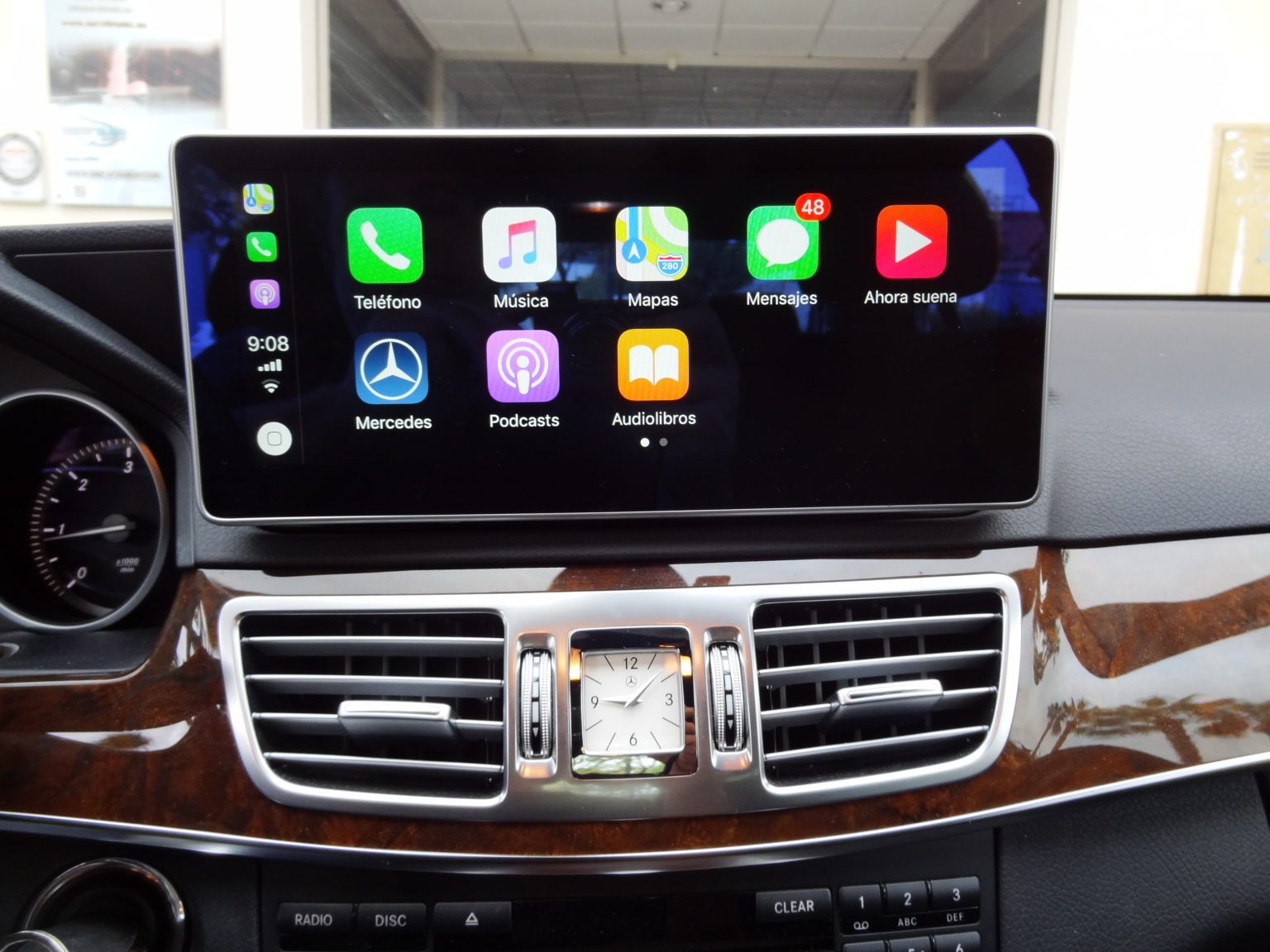 Pantalla Mercedes E W212 panorámica 10,25″ Carplay Android Auto