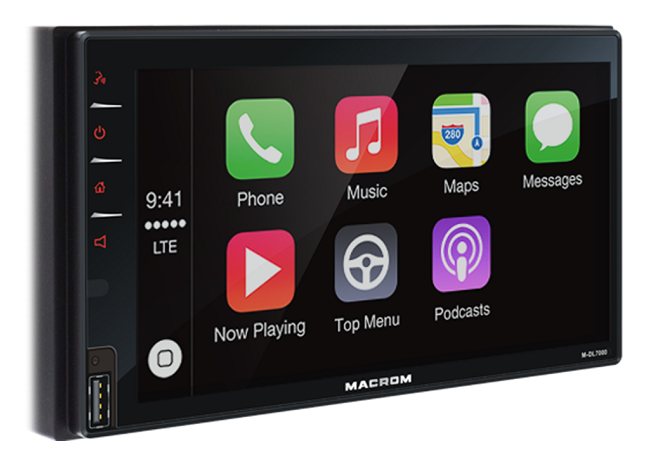 macrom-m-dl7000 Macrom M dl7000 carplay y Android Auto